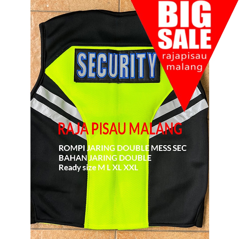 RPM Termurah Promo Rompi Security - Rompi Satpam - Rompi Hight Quality Double Mes Tebal