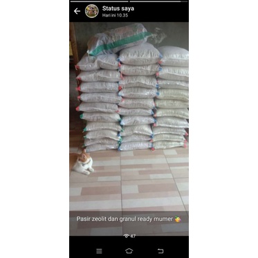 pasir zeolit 1 sak/karung