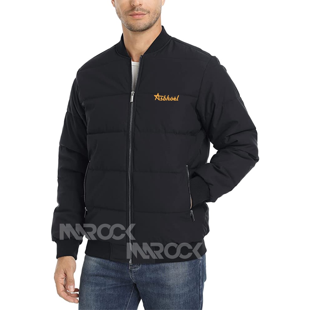 Jaket Bomber Asbhoel  - Jaket Bomber Pria Parasut Waterproof Outdoor