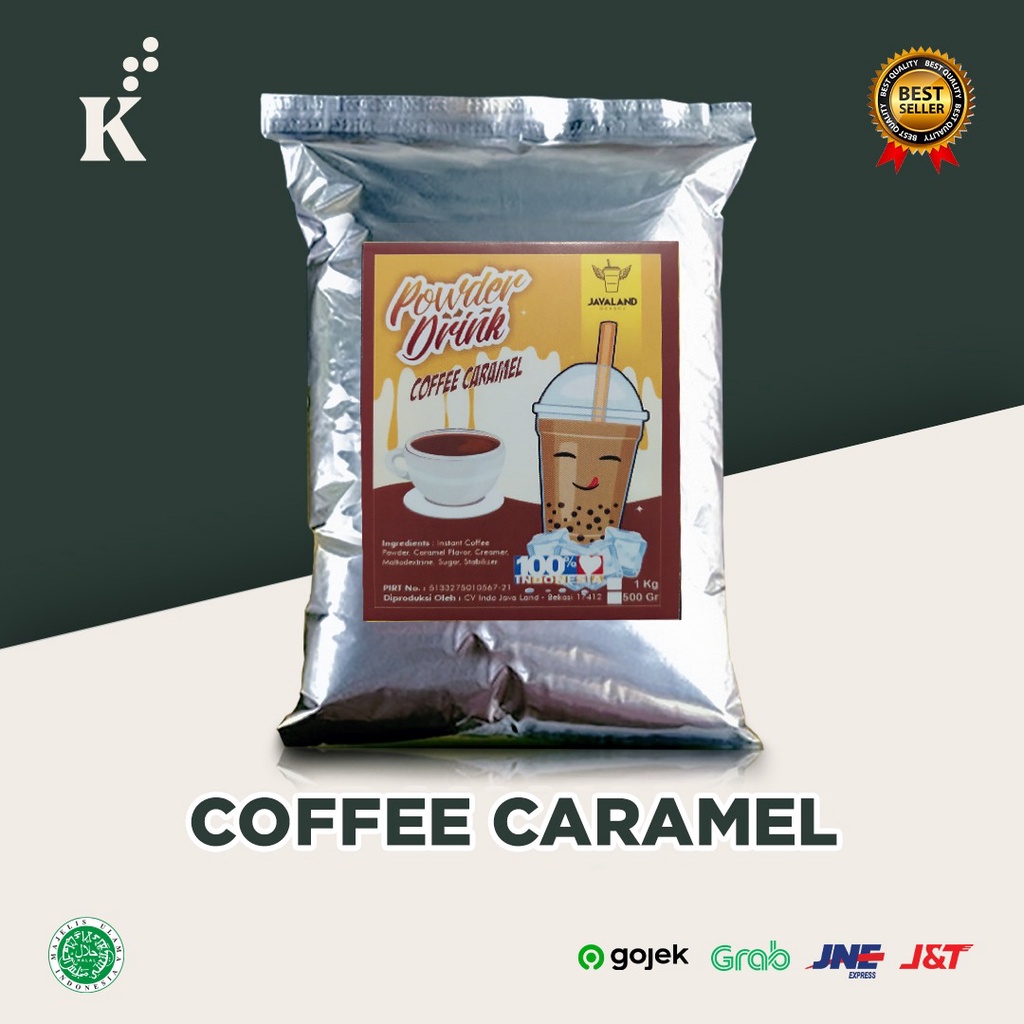 Bubuk Minuman Bubble Powder Drink Coffee Caramel ORIGINAL Javaland 1kg