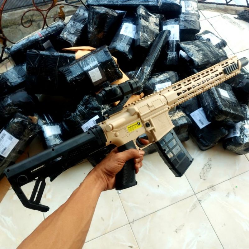 Mainan Tembak Tembakan Dcobra M416 -  Pistolan Spring Cobra Anak Laki Cowok