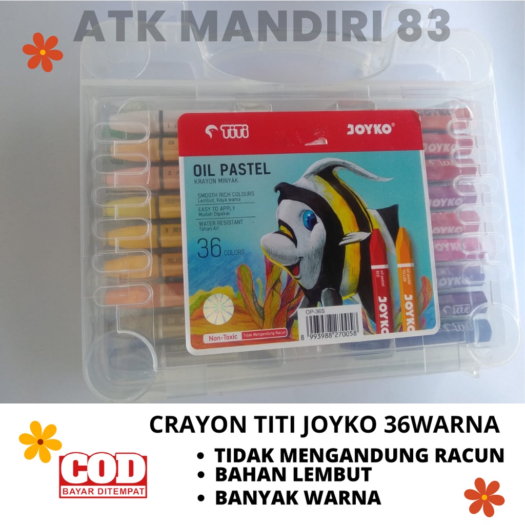

CRAYON PEWARNA OILPASTE TITI JOYKO 36WARNA