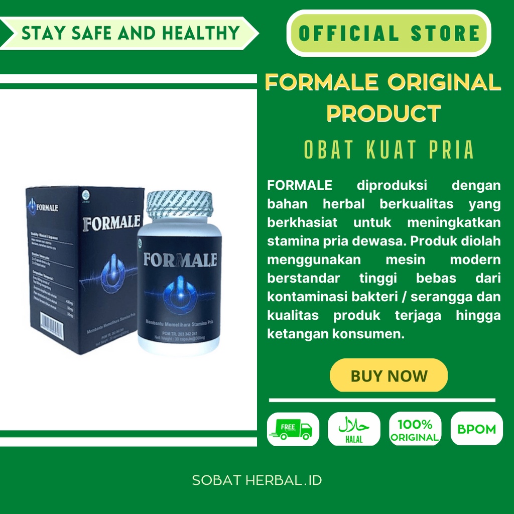 FORMALE Obat Kuat Sex Pria Tahan Lama Ejekulasi Dini Herbal Asli Original Stamina Pembesar Pennis IS