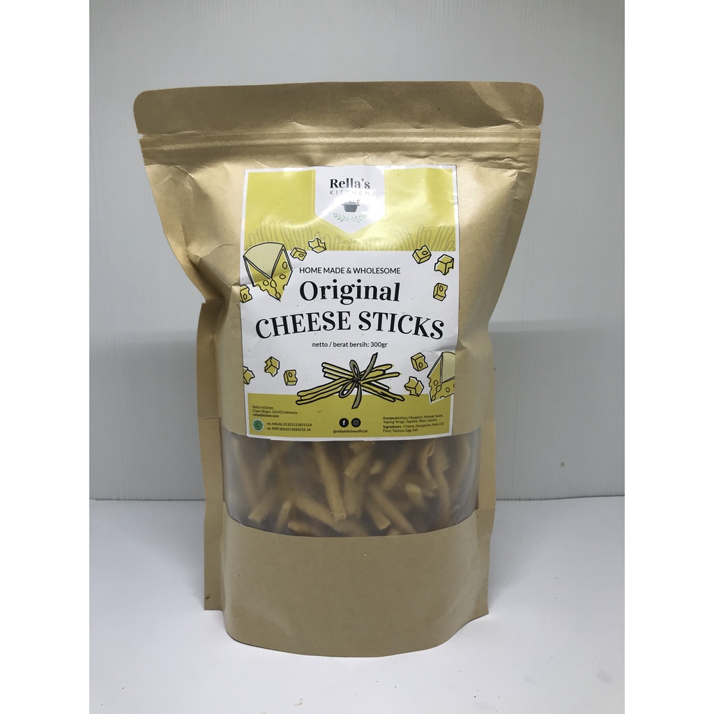 

Rella's Kitchen Original Cheese Stick 300gr / Healthy Snack / Snack Sehat / Camilan Sehat