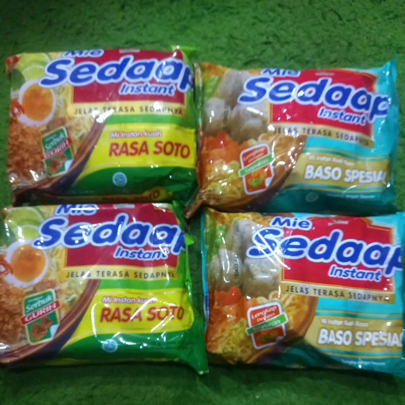 

MI INSTAN SEDAP,RASA BASO,RASA SOTO,RASA KARI/MIE GORENG SEDAP