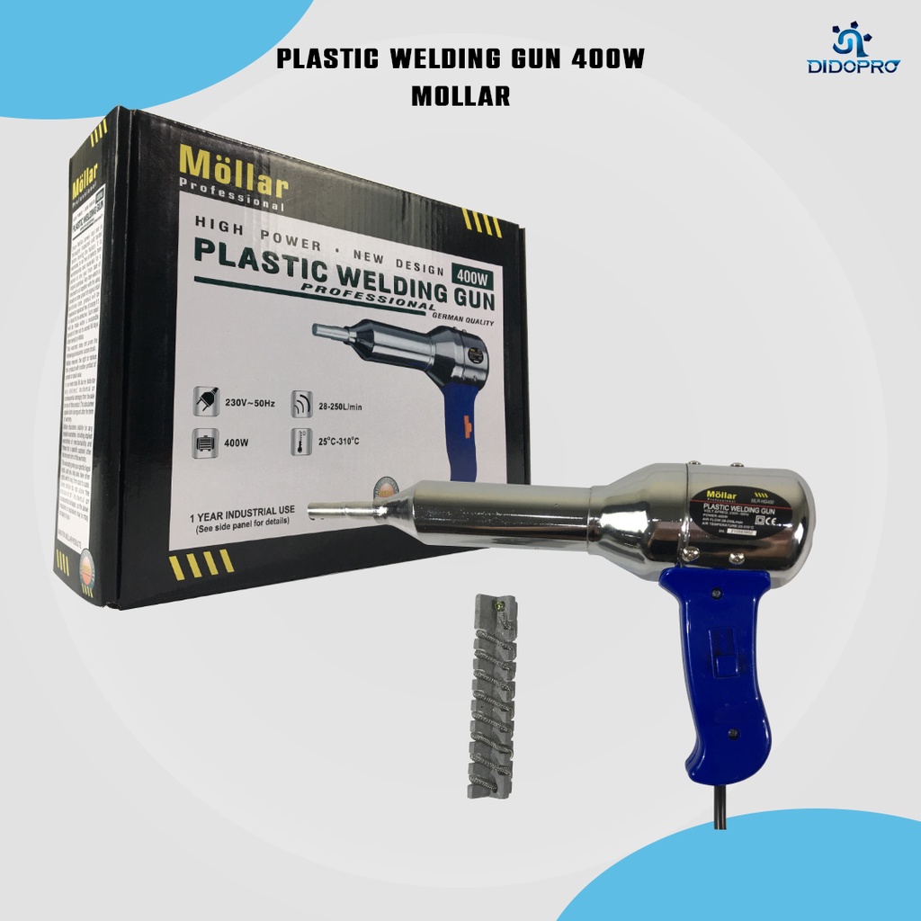 Heat Gun MOLLAR HG 400 Hot Air Gun Plastic Welding Las Plastik