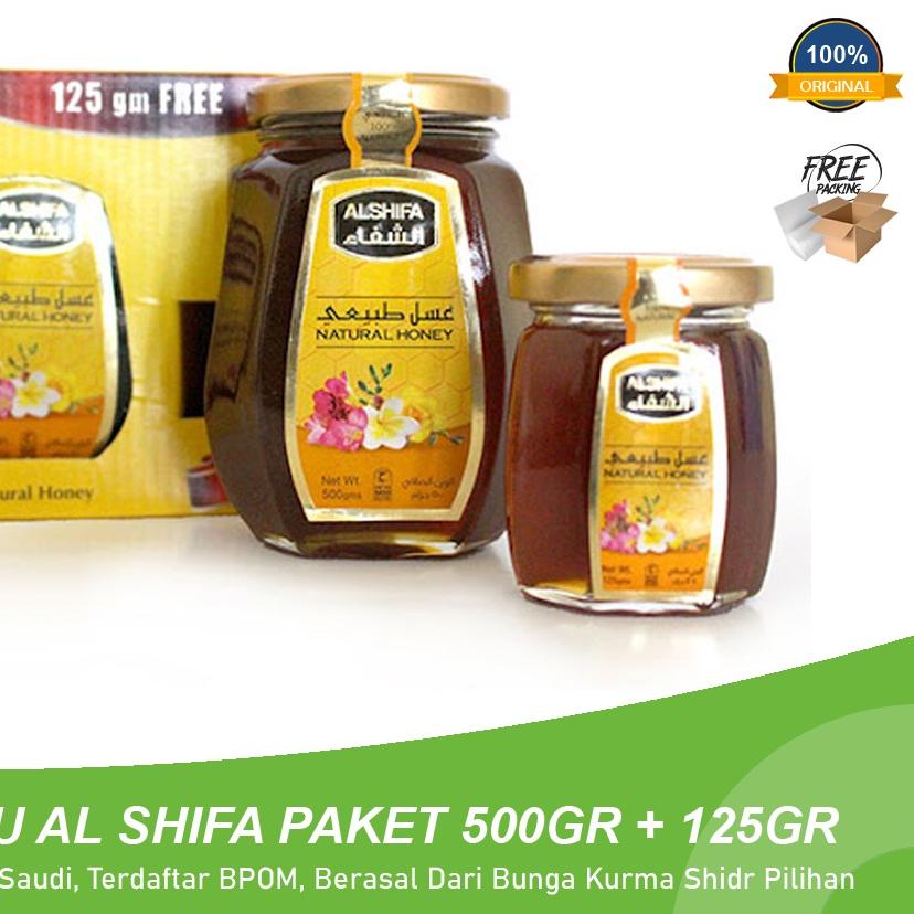

COD | [TD4] | PAKET PROMO Madu Natural Al Shifa 500gr (FREE 125gr) Dari Syifa Sari Bunga Shidr Kurma Arab Saudi