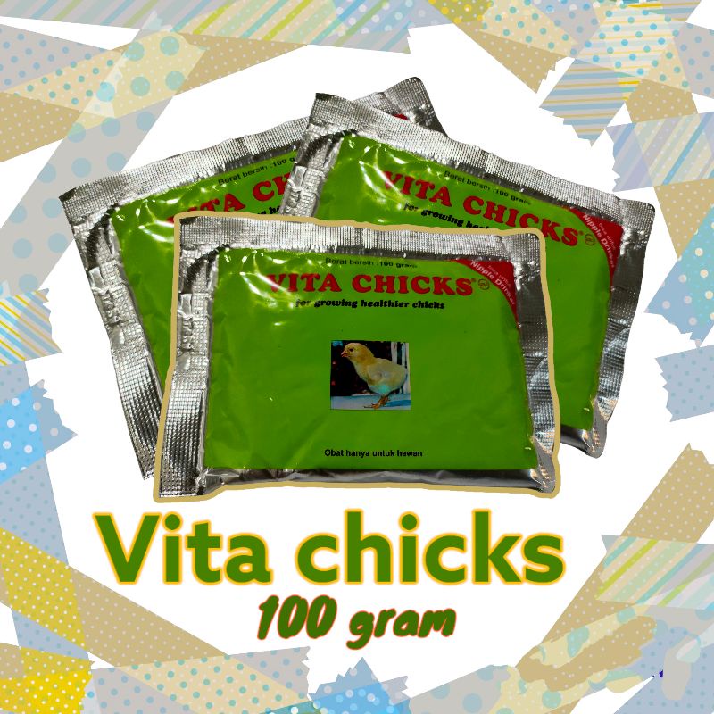 Vita chicks 100 gram vitacik Vita chick vitamin pertumbuhan ayam bebek