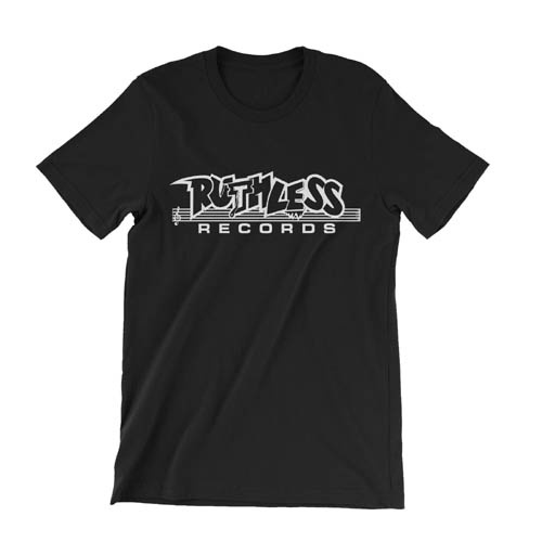 Kaos Ruthless Records Tshirt 100% Cotton