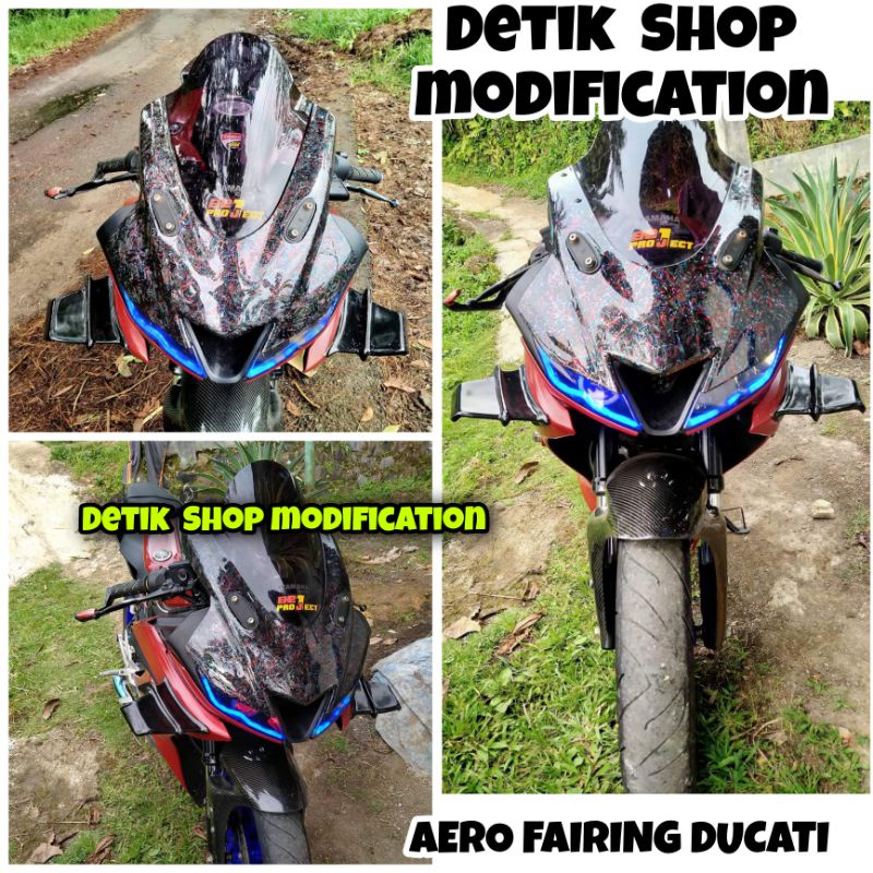 AERO FAIRING R15 V3 MODEL DUCATI AERO DUCATI BUAT R15V3 WINGLET DUCATI WINGLET GP