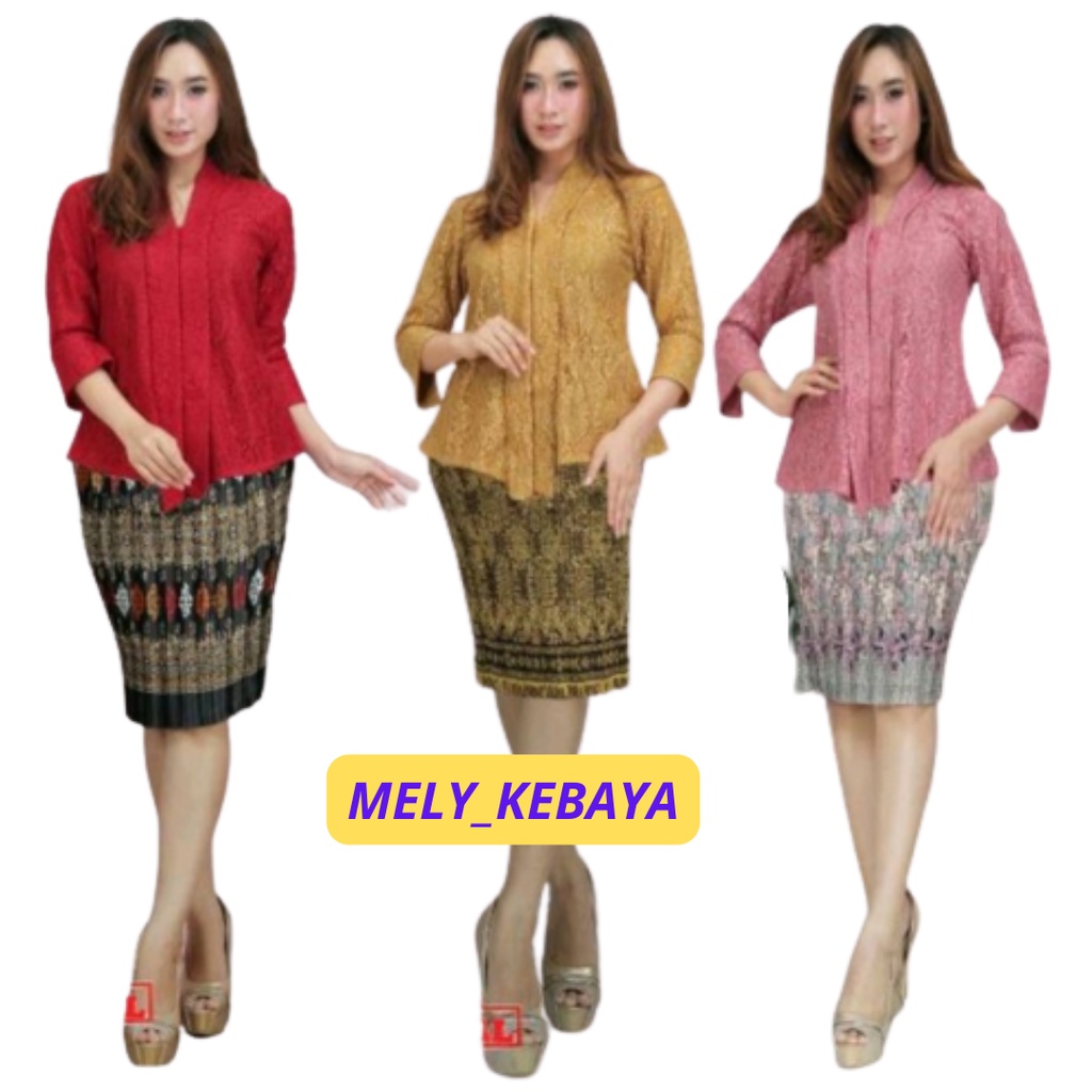 KEBAYA FLOY ROK PENDEK KEBAYA ROK PENDEK SETELAN KEBAYA FLOY BROKAT KEBAYA WISUDA KEBAYA REMAJA MODE