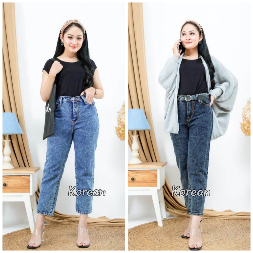 TERBARU BF SNOW CELANA BOYFRIEND SNOW BLACK dan SNOW BLUE/ CELANA JEANS WANITA PALING LAGI HITS