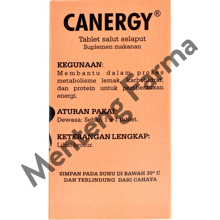 Canergy 15 Tablet - Suplemen Pendamping Diet / Suplemen Fitnes