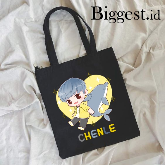 TOTE BAG KANVAS HITAM MOTIF NCT Dream Korea part 2