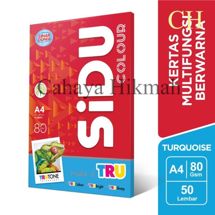 

SiDU Kertas Fotocopy Berwarna Turquoise 80 GSM A4 berkualitas