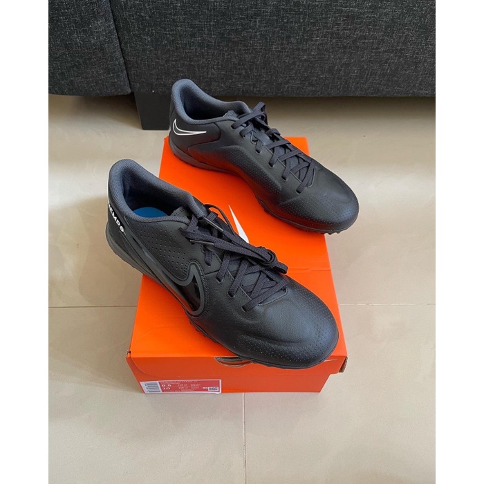 SEPATU FUTSAL NIKE TIEMPO LEGEND 9 ACADEMY TURF BLACK SMOKE GREY BNIB