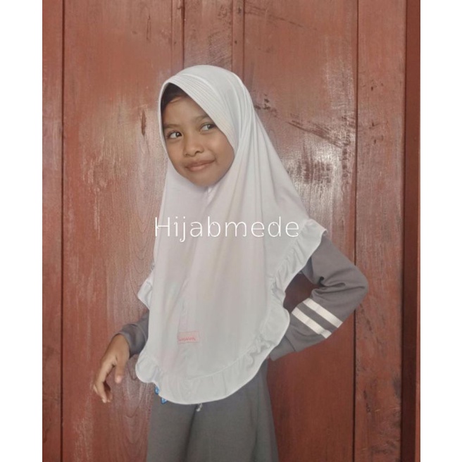 Jilbab Anak Sekolah Jersey Rempel By Ulya Hijab