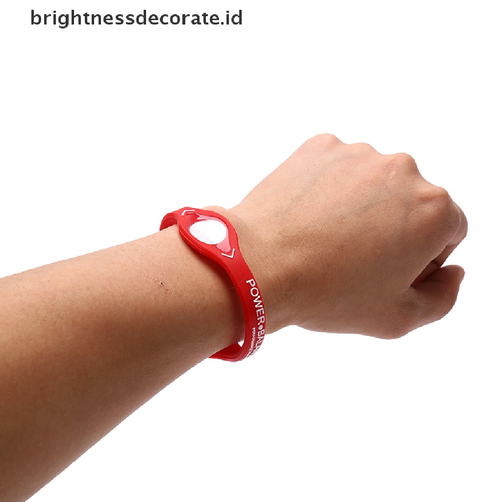 [Birth] Power Balance Energi Gelang Kesehatan Untuk Olahraga Gelang Tangan Ion Silikon Band Hadiah [ID]