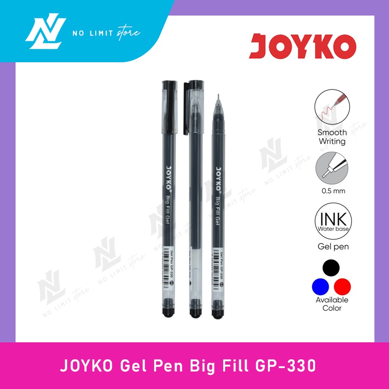 

JOYKO GP-330 Big Fill Gel 0.5 mm - Gel Pen Pulpen Pena JOYKO GP 330