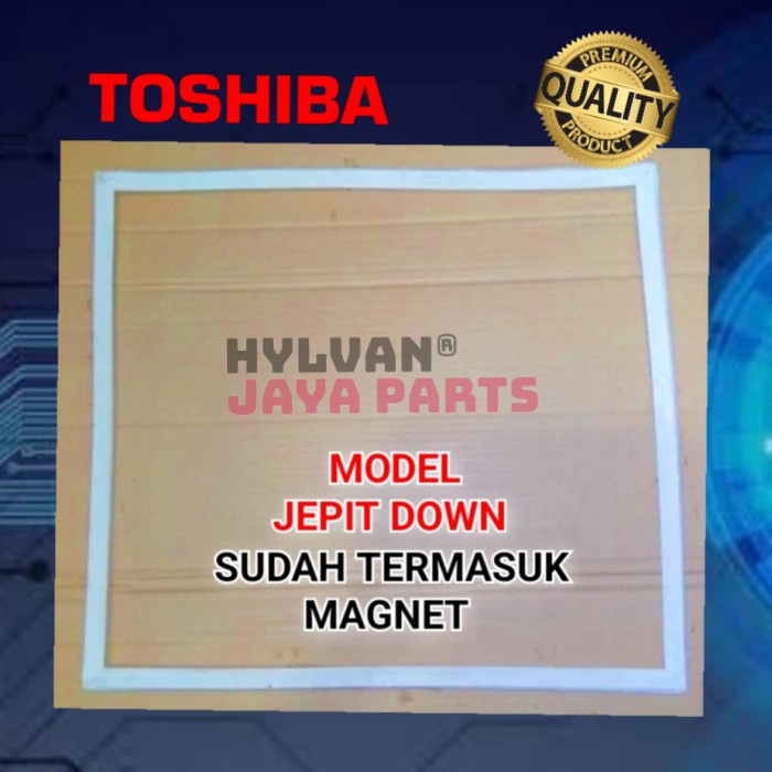 GASKET KARET PINTU KULKAS TOSHIBA GLACIO MINI 50,5X44,5Cm MODEL JEPIT