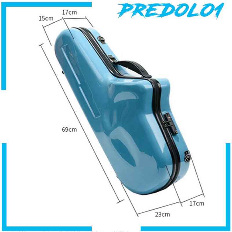 [Predolo1] Carry Hard Case EVA Tebal Liner Untuk Aksesori Saxophone Alto E Datar