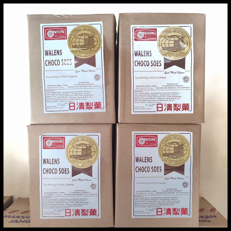 Nissin Choco Soes Walens 1 Dus 3,5 Kg