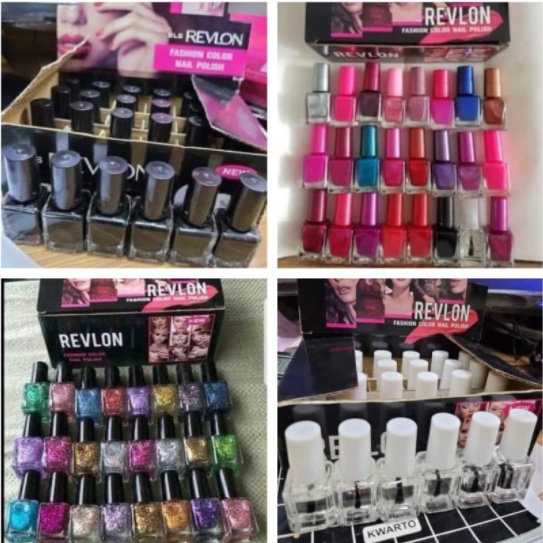 READY Kutek Revlon satuan / HUDA - FASHION COLOR NAIL POLISH - ALL COLORS / NUDE / GLITTER / HITAM