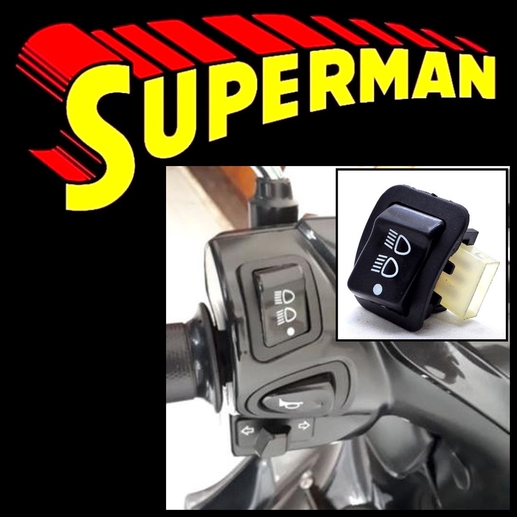 TOMBOL DIM 3 MODE REVO ABS saklar 3 fungsi absolute fi vario 125 cbs scoopy fi sprx125 helm in blade