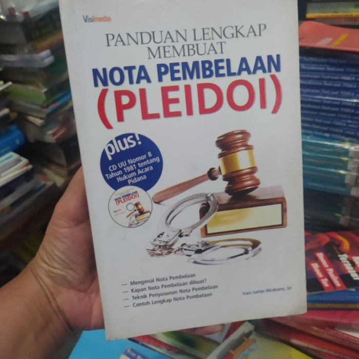 

Buku Panduan Lengkap Membuat NOTA Pembelaan Pledoi Ori S.Wicaksono