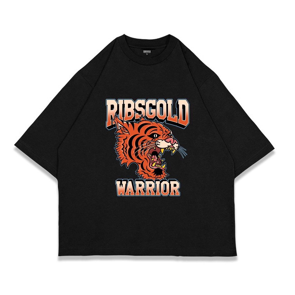 Ribsgold Kaos Oversize Graphic Pria - TigerWarrior