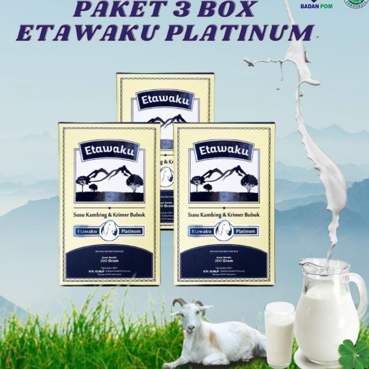 

12.12 MALL Etawaku Platinum - Susu Kambing Etawa Murni PAKET 3 BOX