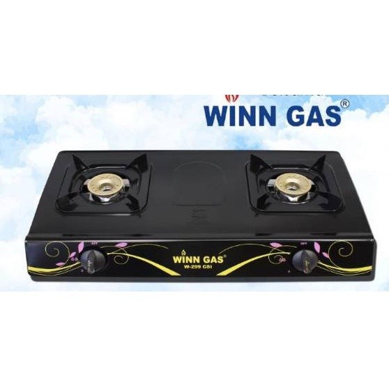 Kompor Gas 2 Tungku Winn Gas W-299 CSI Burner Kuningan PROMO