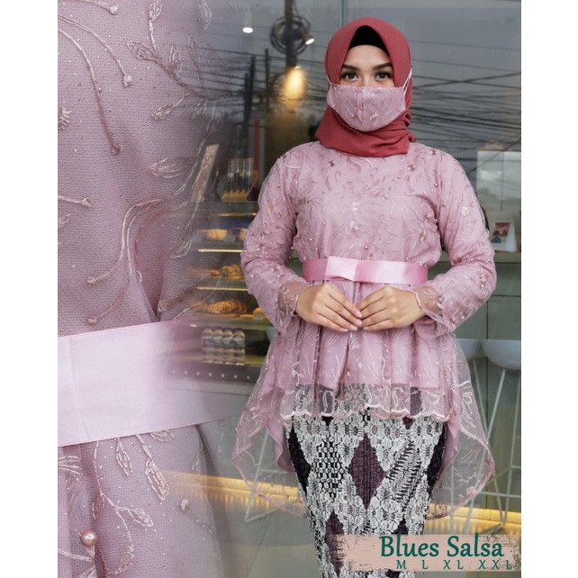 Permata Olshop / Setelan Kebaya Aurora Tulle Bordir / Kebaya Pesta / Kebaya Wisuda / Kebaya Pager Ayu / Kebaya Kondangan / Kebaya Pinguin / Kebaya Model Pita