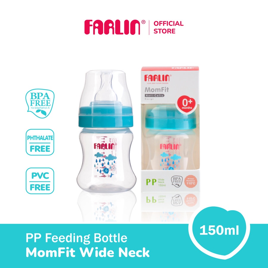 FARLIN MomFit PP Wide Neck Feeding Bottle - 150 ml