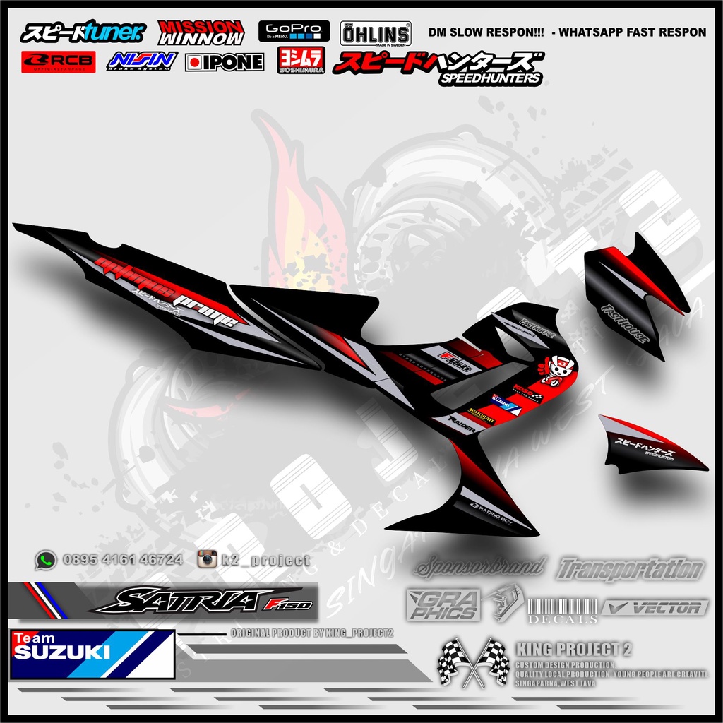 STRIPING RACING GRAFIS SATRIA FU BARONG 2009-2012