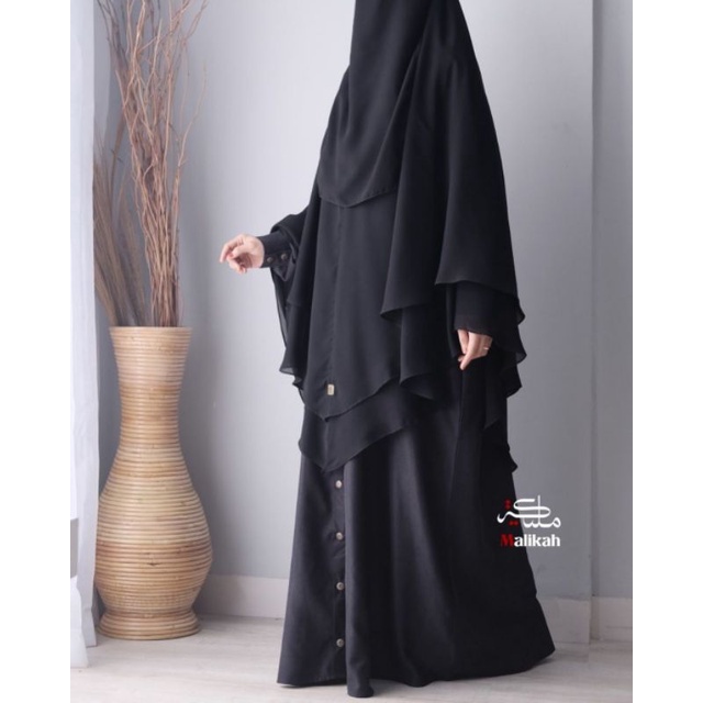 Preloved Double Layers Chiffon Khimar 2 by Malikah