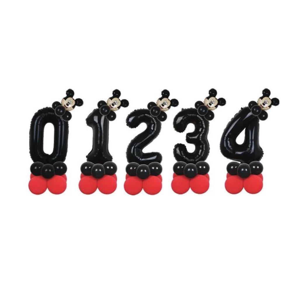 Paket Balon Mickey Mouse / Dekorasi Ulang Tahun Mickey Angka D