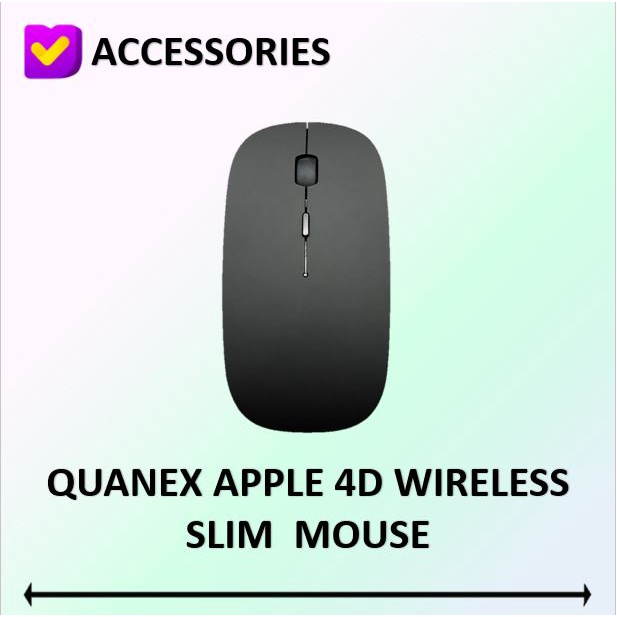 MOUSE WIRELESS SLIM QUANEX 4D