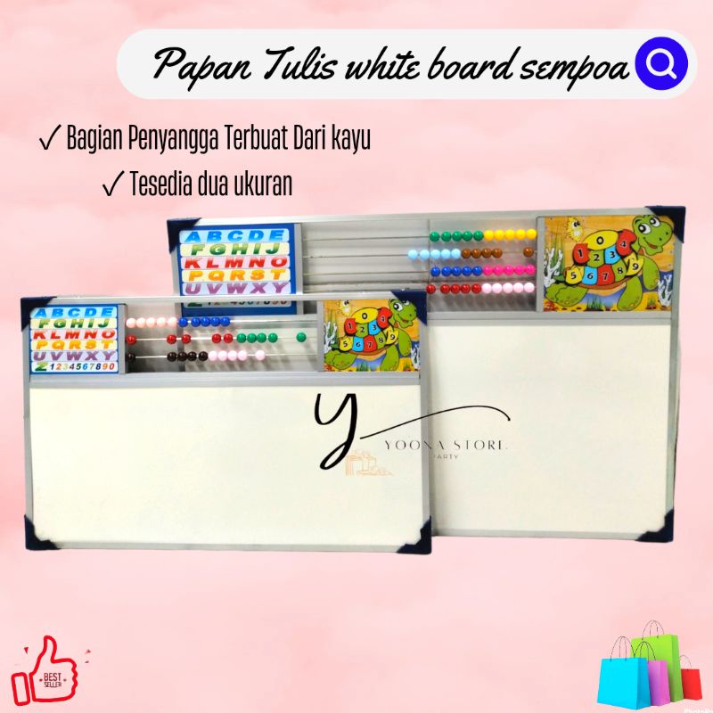 

Papan Tulis white board dan sempoa /papan tulis anak/ papan tulis kayu