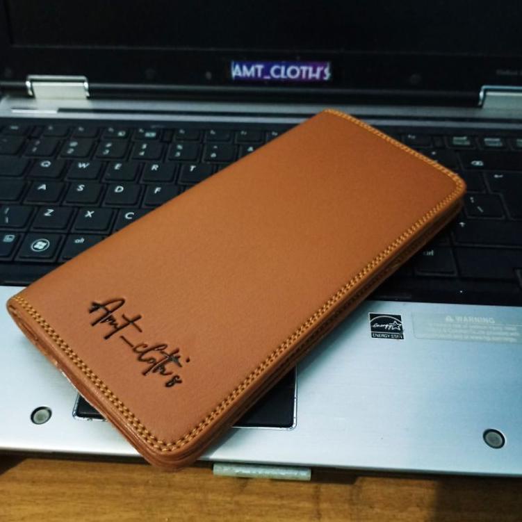 BHD.20Ja23o ▫ Promo termurah  Dompet pria panjang bahan sintetis AMt02 pj//levis's coklat tua kancin