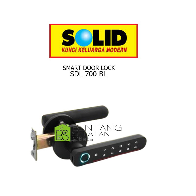 SMART DOOR LOCK SOLID HANDLE KUCI OTOMATIS SOLID