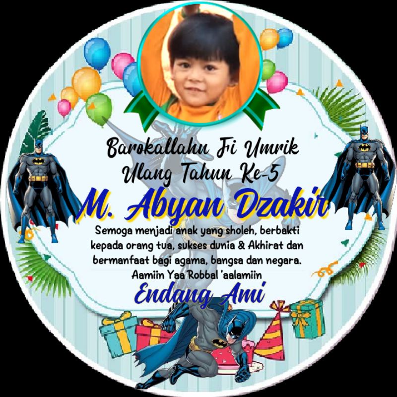 

Stiker Tumpeng Mini Untuk Ulang Tahun Karakter Batman