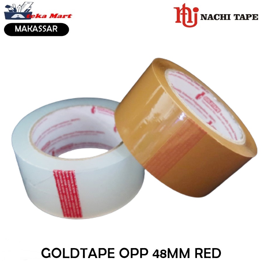 

[1ROLL] GOLDTAPE ISOLASI 48MM RED PLAKBAN DUS OPP TAPE