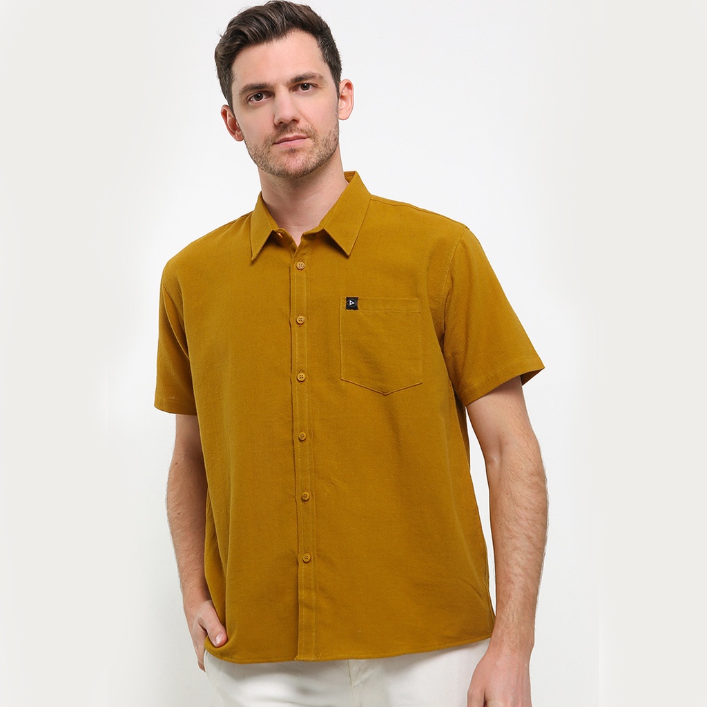 Brand Revolution - Kemeja Lengan Pendek Pria Reguler Frodine Yell