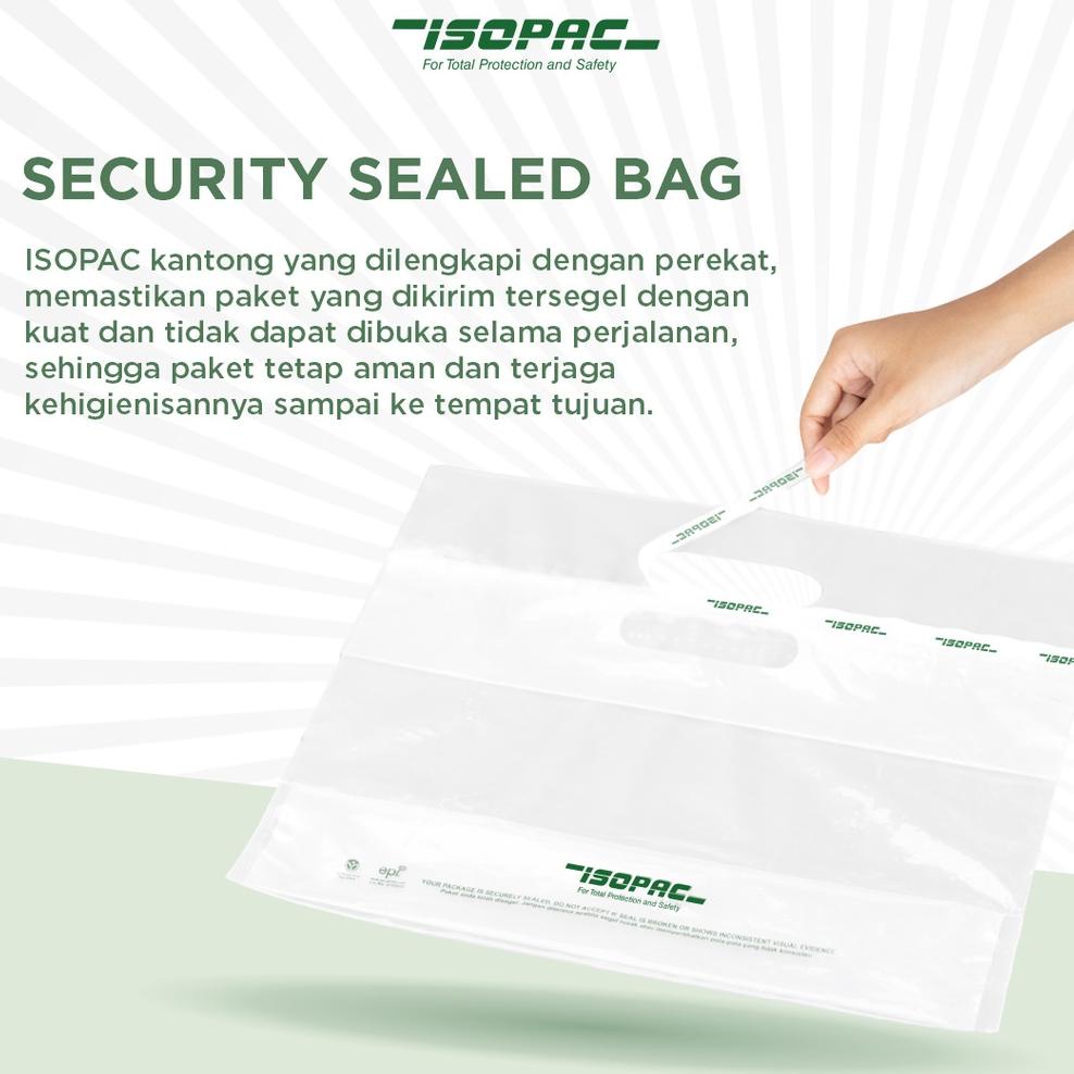 

[J6WYB9778] Kantong Bersegel ISOPAC ( 1 Pack isi 50pcs ) Kemasan Plastik - Delivery Bag - Plastik segel