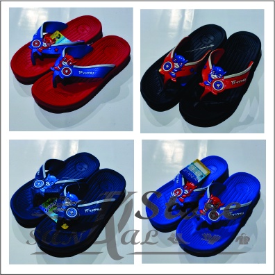 sandal captain america // sandal anak cowok // yitai 342