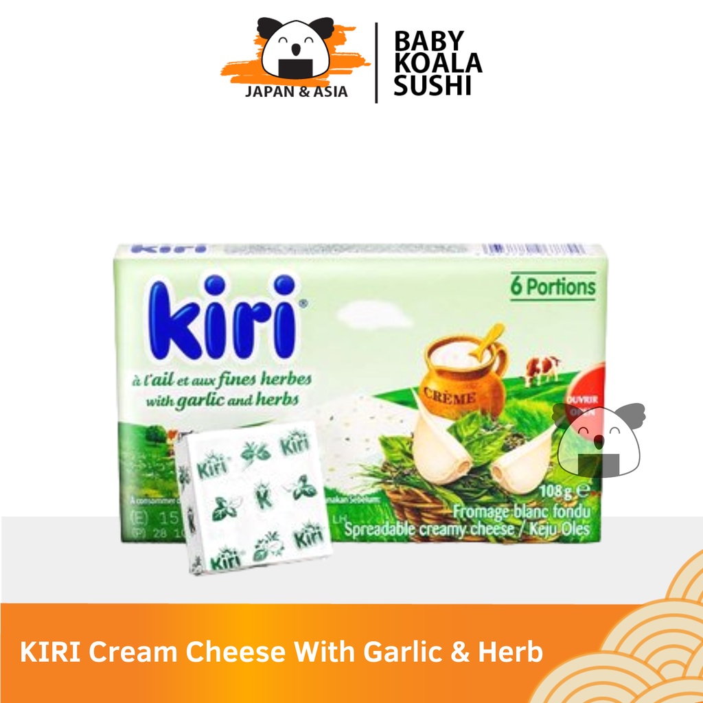 KIRI  Cheese Creamy With Garlic &amp; Herb 108g | Keju Oles