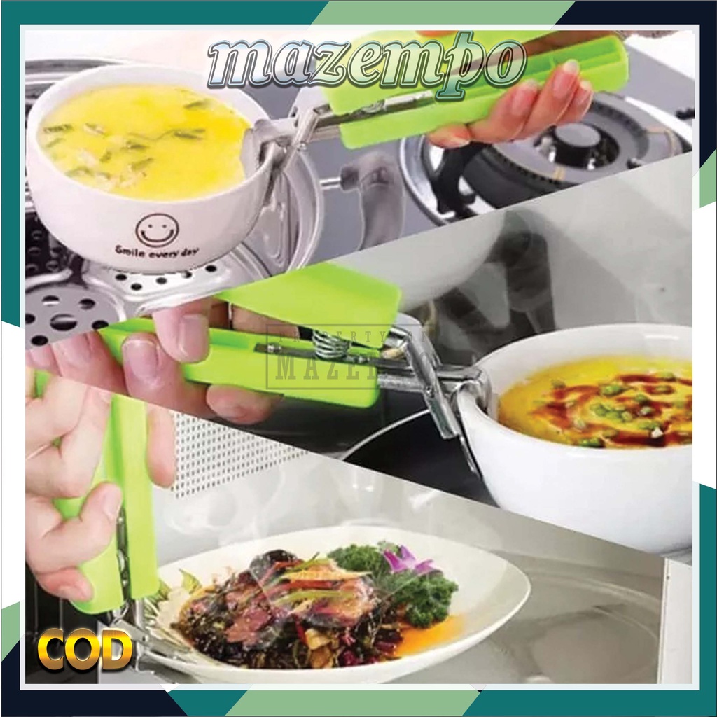 Alat Penjepit Mangkok Panci Anti Panas Stainless Steel Masempo Mazempo