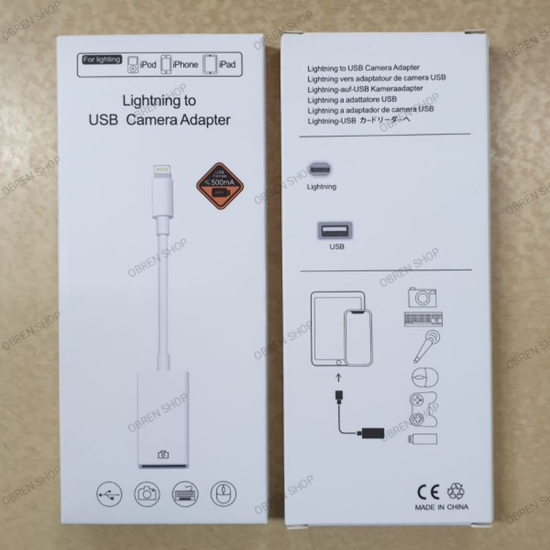 KABEL LIGHTNING TO USB FEMALE / OTG LIGHTNING