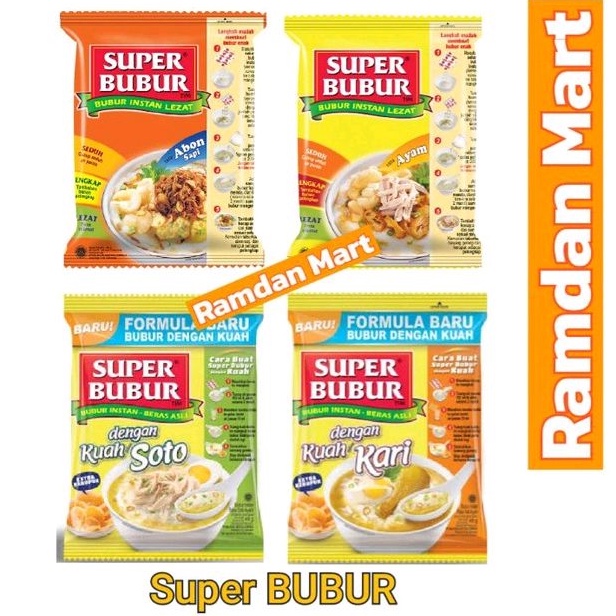

Super Bubur Bubur Ayam enak dan Lezat Kemasan 45Gr